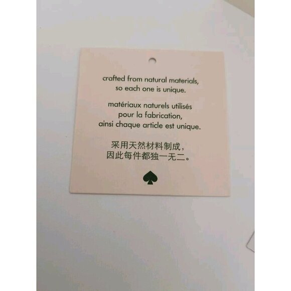 Kate Spade Jackson Tye-Dye Blue Multi Denim Large Zip Pouch Contrast Trim NWOT - Picture 11 of 14